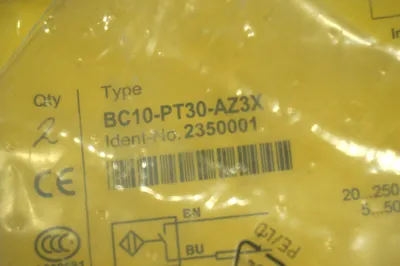NEW TURCK BC10-PT30-AZ3X CAPACITIVE SENSOR 2350001 BC10PT30AZ3X