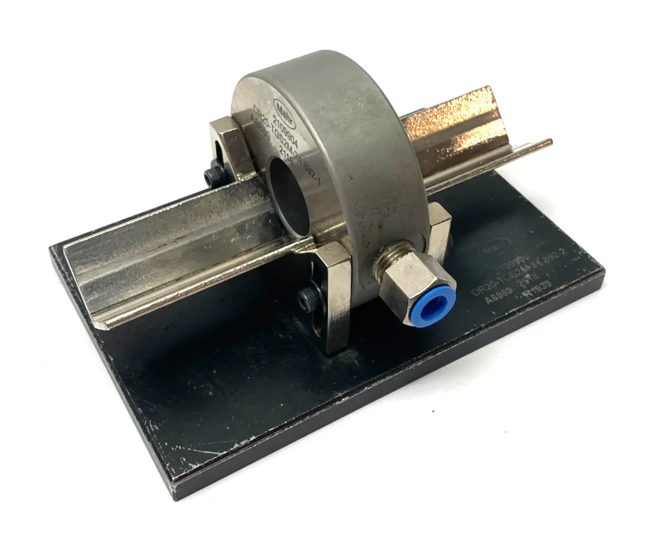 Used MAHR DIMENSIONAIR 2-JET AIR RING GAUGE W/ GUIDE CHUTES & BASE PLATE Air Gages Michigan US | Maverick Industrial Sales #1123062