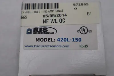Katy Instruments 420L-150 Current Sensor 5-40v-dc NEW IN BOX STOCK G799A