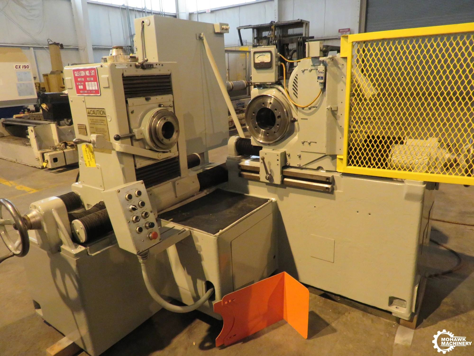 42” GLEASON “517” HYPOID BEVEL GEAR TESTER w/6” SPINDLE BORE - HYDRAULIC CHUCKING