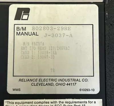 USED RELIANCE 45C37A