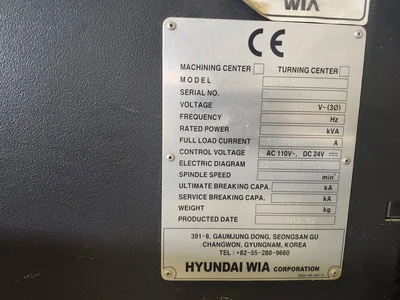Used 2012 HYUNDAI WIA F500/40 Vertical Machining Centers Alberta CA | Lamarche Machinery Inc #1461307