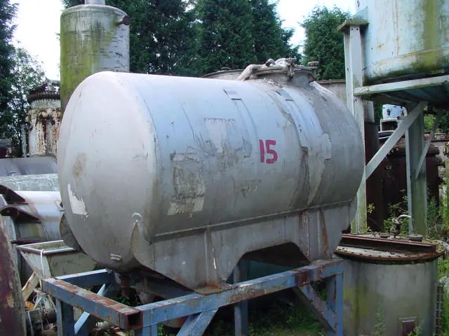 1600L S/S Horizontal Tank