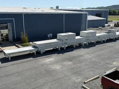 Makor Finishing Line w/ Butfering Sander, Q-One Reciprocating Sprayer, and FASTDRY Curing Oven