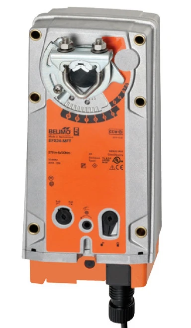 Belimo EFX24-MFT Damper Actuator, 270 in-lb 30 Nm, Spring Return, 2...10 V [New]