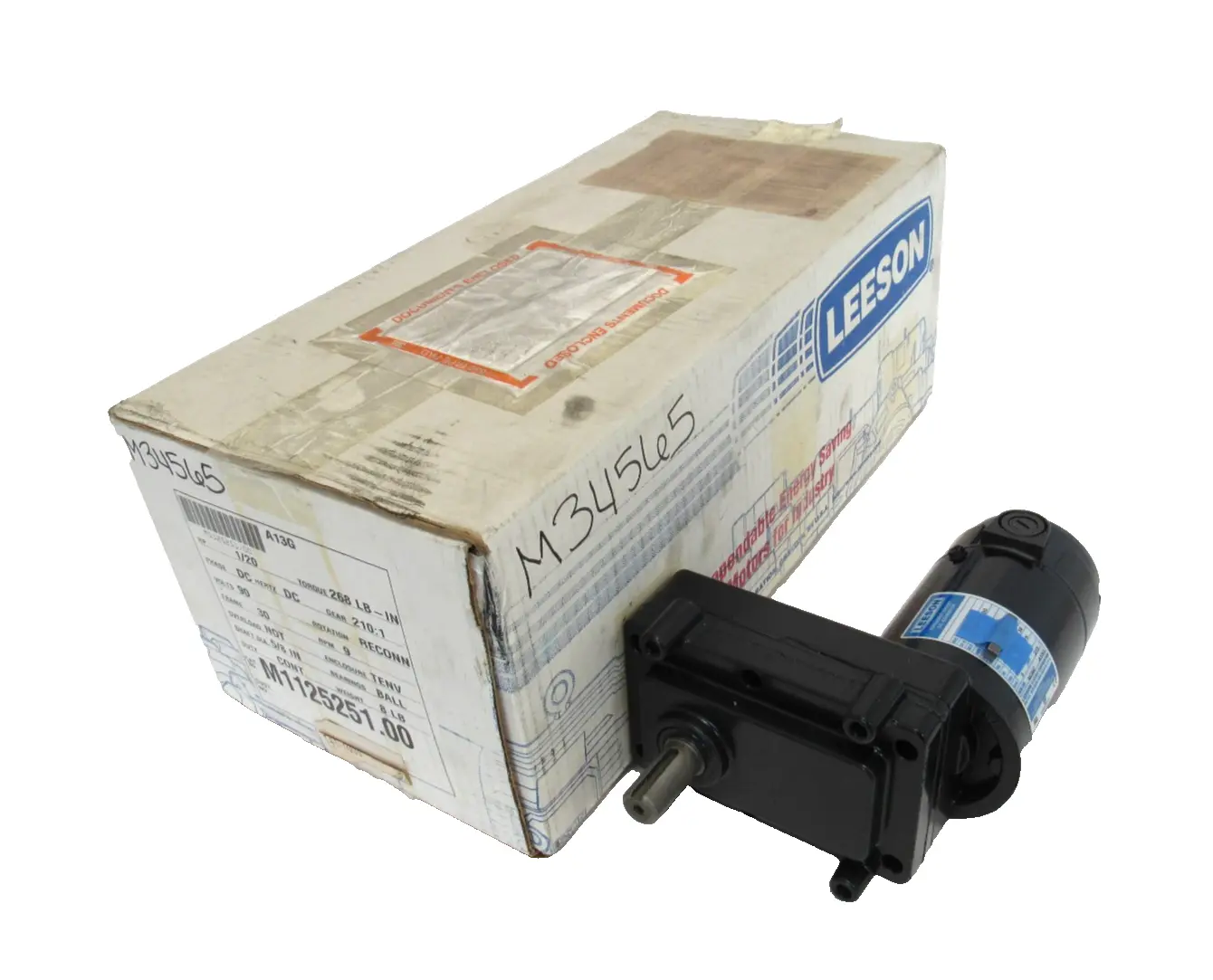 NEW LEESON M1125251.00 MOTOR 90VDC 985-692B 210:1