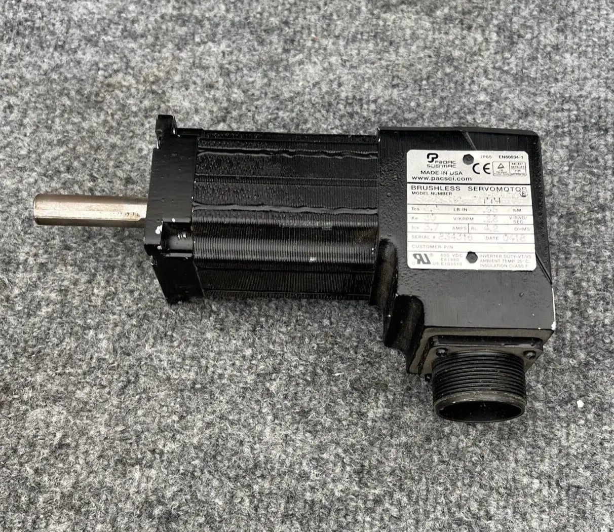 Used Pacific Scientific S22HSNA-RNNM-03 Servo Motors California US | Davliegogo LLC #1708051