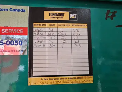 Used CUMMINS 2000DQKC-628 Generators British Columbia CA | Lenmark #277278