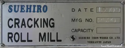 Used Suehiro M-15 2 Pair High Cracking Roller Mill | Industrial Corrugated Roll Mill