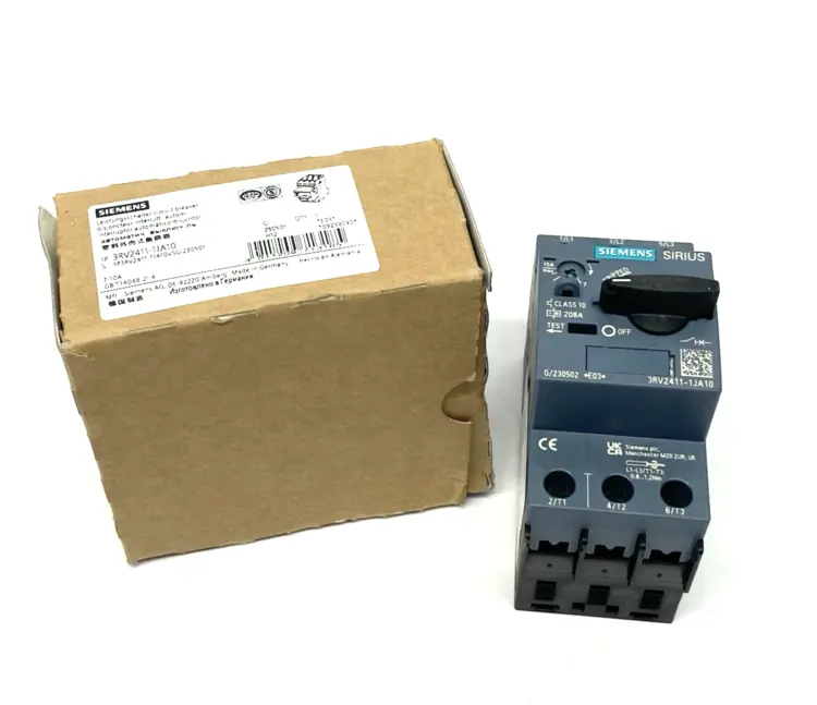 New | in-Stock Siemens SIRIUS Circuit Breaker Size S00 for transformer protection Circuit Breakers Michigan US | Maverick Industrial Sales #1398787