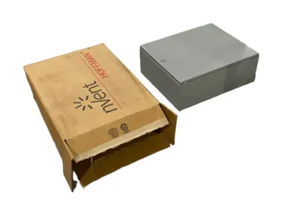 New | in-Stock Hoffman Single Door Enclosure, Gray Steel, 20 x 24 x 8", 77430 Electrical Boxes Michigan US | Maverick Industrial Sales #1441679