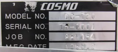 USED COSMO DC-720 DIGITAL CONDITIONER PT-141B DC720