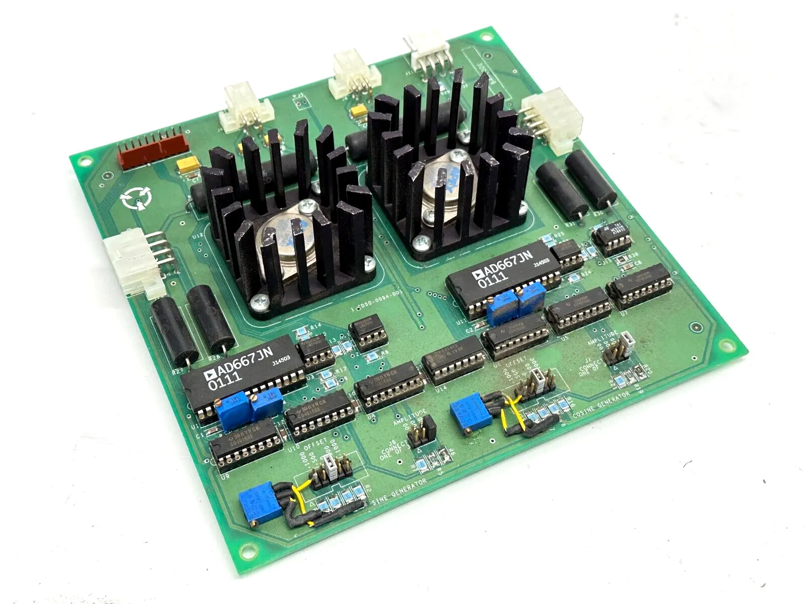 1-CD50-0094-000-X1,AD667JN 0111 | 1-CD50-0094-001 PCB 1-CD50-0094-000-X1 w/ 2x AD667JN 0111 - For parts or not working