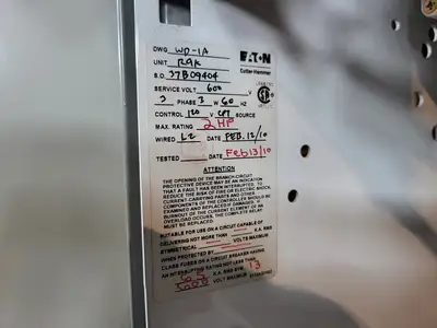 2hp, 600V, 7A, FVNR Starter, Size 1