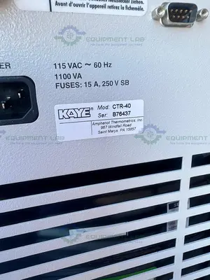 USED KAYE CTR-40 PORTABLE CALIBRATION BATH –40°C TO 150°C, 115 VAC