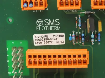 SMS Elotherm IGVPD Printed Circuit Control Board PCB 70602186-002-F