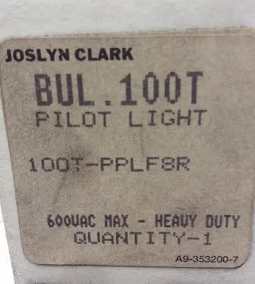 New | in-Stock JOSLYN CLARK 100T-PPLF8R Industrial Controls Ohio US | Surplus Asset Holdings #1309754