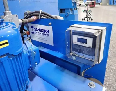 Sanborn 20 x 6 perforate basket sanitary centrifuge, 316SS.