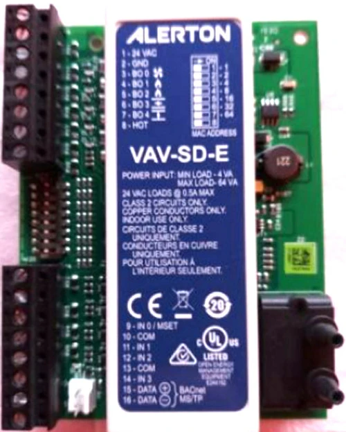 Alerton VAV-SD-E BACnet-Compliant Field Controller, VAV Control [Refurbished]