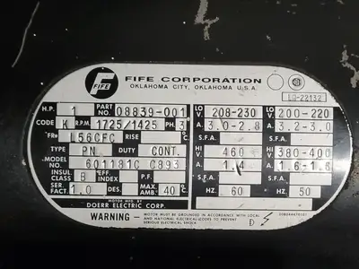 USED FIFE P101-1FMA22ZA