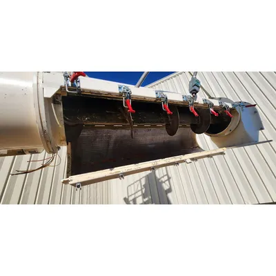 Used 12" Diameter X 5.5 ft Long Tubular Screw Auger Feeder Conveyor