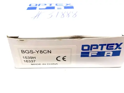 USED OPTEX PHOTOELECTRIC SENSOR, IP67 WATERPROOF, 30-200MM SENSE DISTANCE