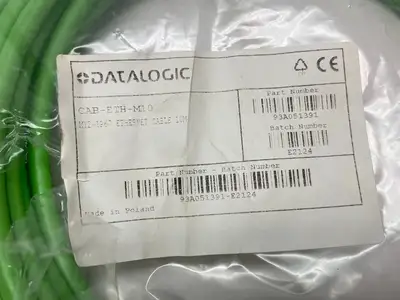 USED DATALOGIC ETHERNET CABLE M12-IP67 10M LENGTH