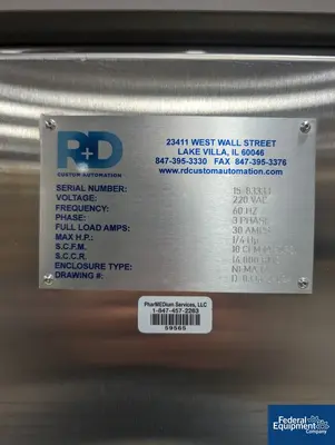 USED R+D Custom Automation R+D Custom Automation Robotic Labeler, Model Hermies+
