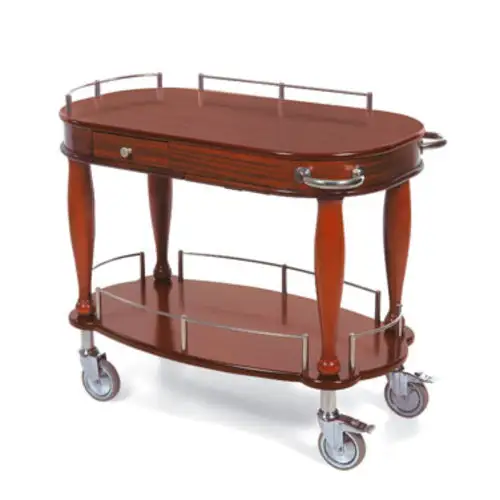 Geneva Oval Dessert Cart w/ Multi-Tiered Design (70011)