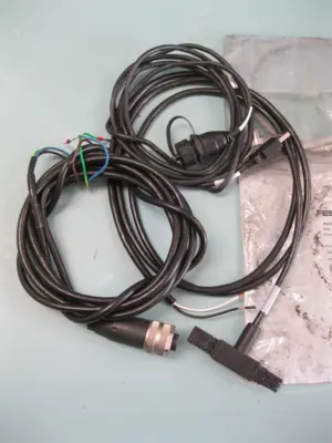 Mixed Lot Industrial Cables, Cords - Allen Bradley, Festo, Turck & More C3