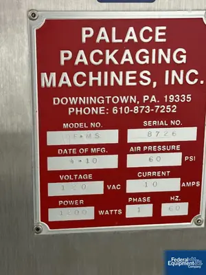 USED Palace Packaging Machines Palace Desiccant Feeder, Model DF.MS