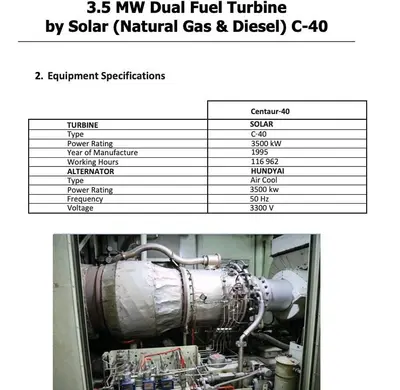 USED 1995 SOLAR TURBINES C-40