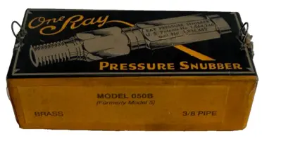NEW LOT OF 2 ONE RAY 050B PRESSURE SNUBBER 3/8"