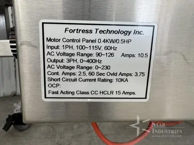 Used 2013 FORTESS TECH SC-CONV-166SSHD4BSA Metal Detectors | Star Industries #1253416