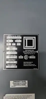 USED 2017 SQUARE D QED