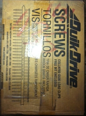 Screws,No.X1S1016, 5/16 HEX #10x1",Approx.1500 screws per box(33)Boxes Available