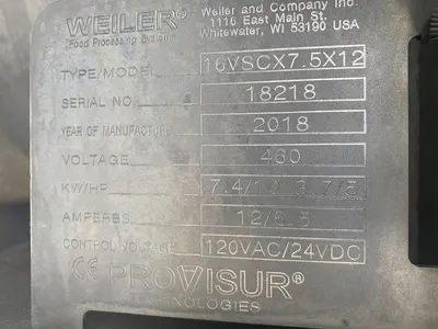 USED PROVISUR | WEILER 16VSCX7.5X12
