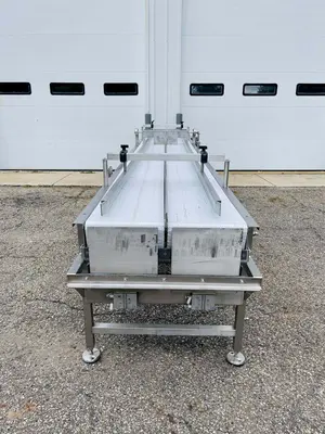 KleenLine 14.5ft Dual Belt Stainless Steel Flat Conveyor