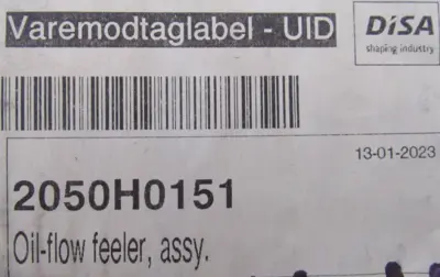 NEW DISA 2050H0151 OIL FLOW FEELER ASSEMBLY