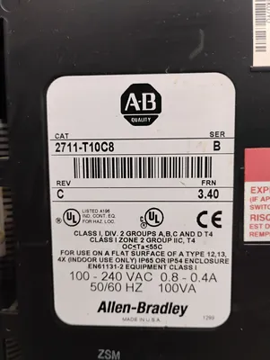 ALLEN BRADELY 2711-T10C8 Electrical/PLC/Automation | ESS Industrial Equipment Sales (4)