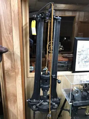 5350-385 Antique Rare Foot Drop Hammer Press Circa 1890 MFG. by Blundell & Co.
