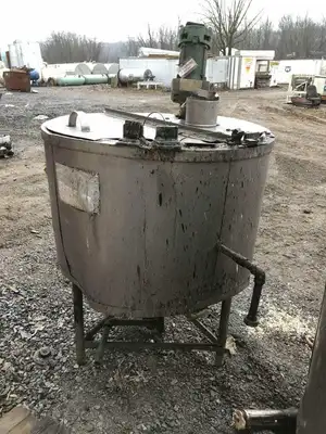 115 Gallon Stainless Steel Insulated Mixing Tank w/ Lightnin NS-1 Agitator 3PH