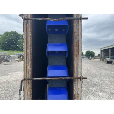 Used Mild Steel Bucket Elevator 20' Discharge 7" X 5"