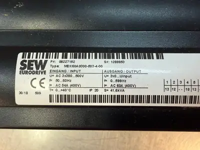 Sew Eurodrive MDX60A0300-503-4-00 Drive / 08227152 (10.6.2)