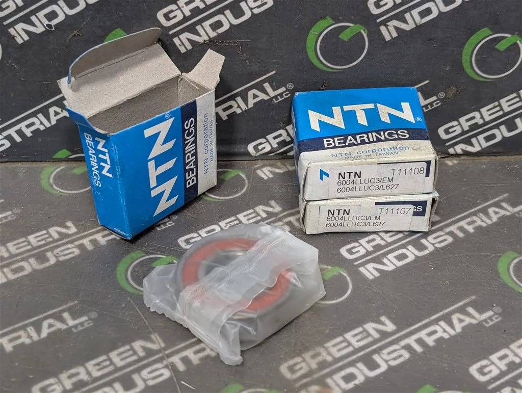 Lot of 3 NTN 6004LLUC3/EM Radial / Deep Groove Roller Bearings 20x42x12mm New NIB
