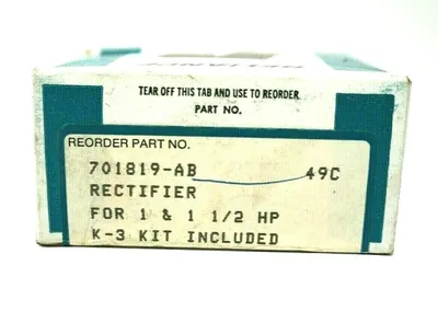 NEW RELIANCE 701819-AB RECTIFIER 701819AB