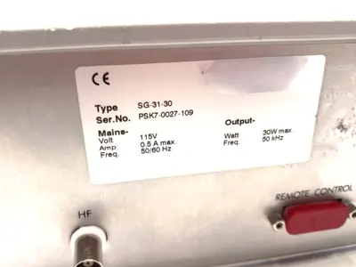 USED MM INDUSTRIES/ VORTI-SIV ULTRASONIC MINI-SIEVING SYSTEM CONTROLLER