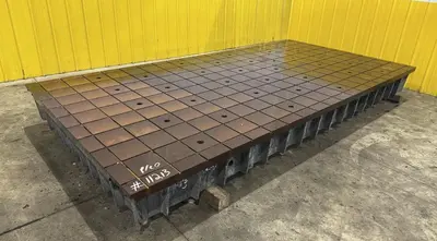 78" x 158" x 15" PORTAGE GRID TYPE LAYOUT SURFACE TABLE. STOCK # 2201319