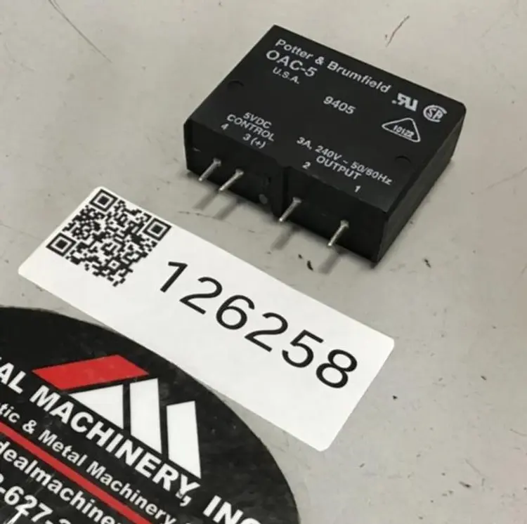 Used POTTER & BRUMFIELD OAC-5 Misc Electrical & Power Parts Michigan US | Ideal Machinery #1173957