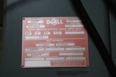 USED DOALL 2013-V